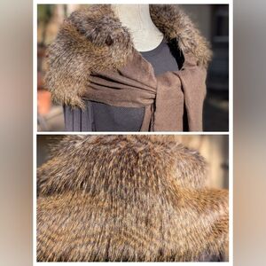 Talulah Faux Fur Shawl Wrap Scarf